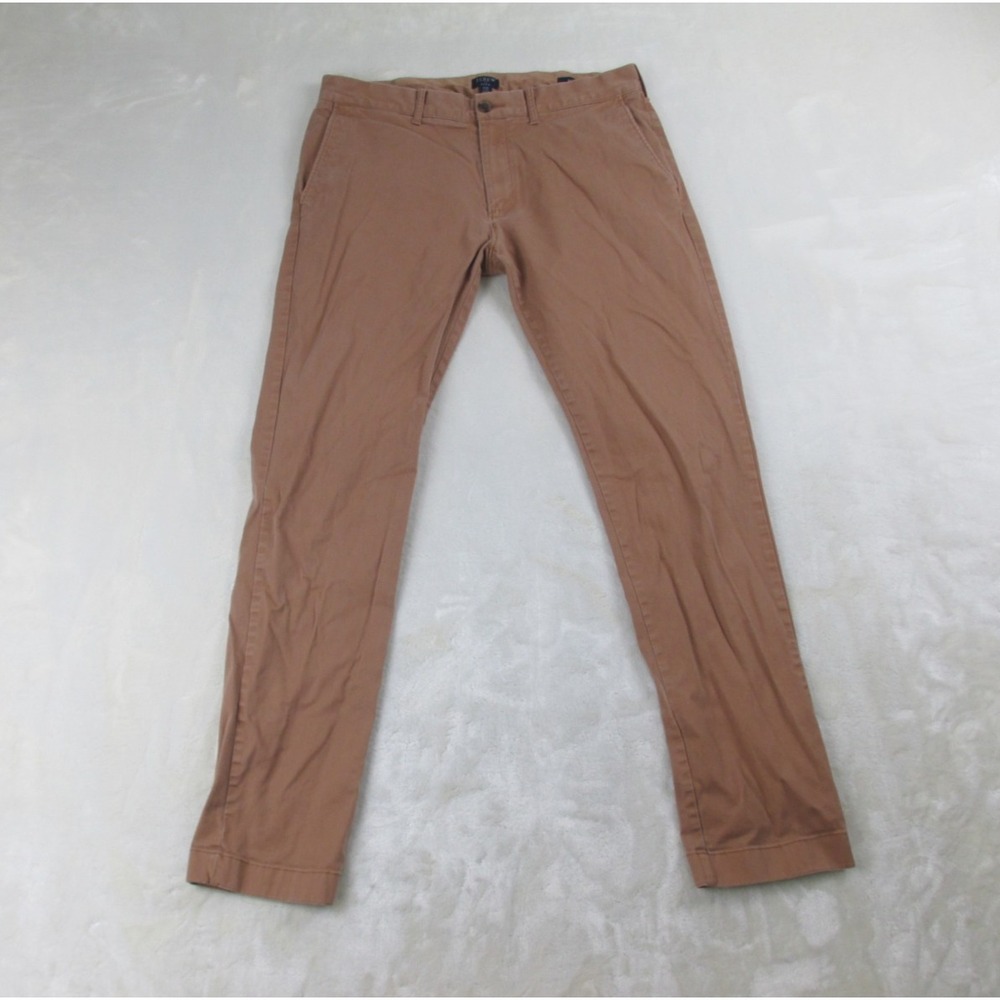 J.Crew Flex Pants Mens‎ 32 Brown Slim Chino Preppy Pockets Casual 32X32*
